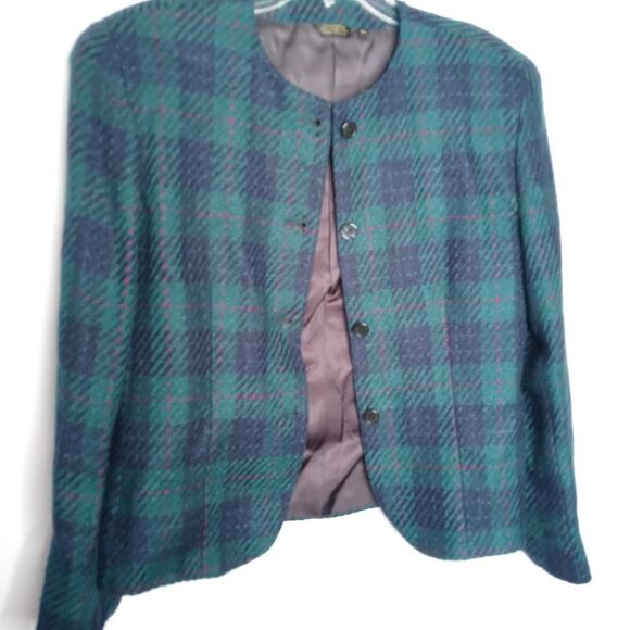 Graham & Gunn plaid blazer size 14 - Picture 5 of 6